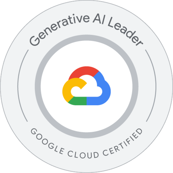 Google Cloud Generative AI Leader certification badge
