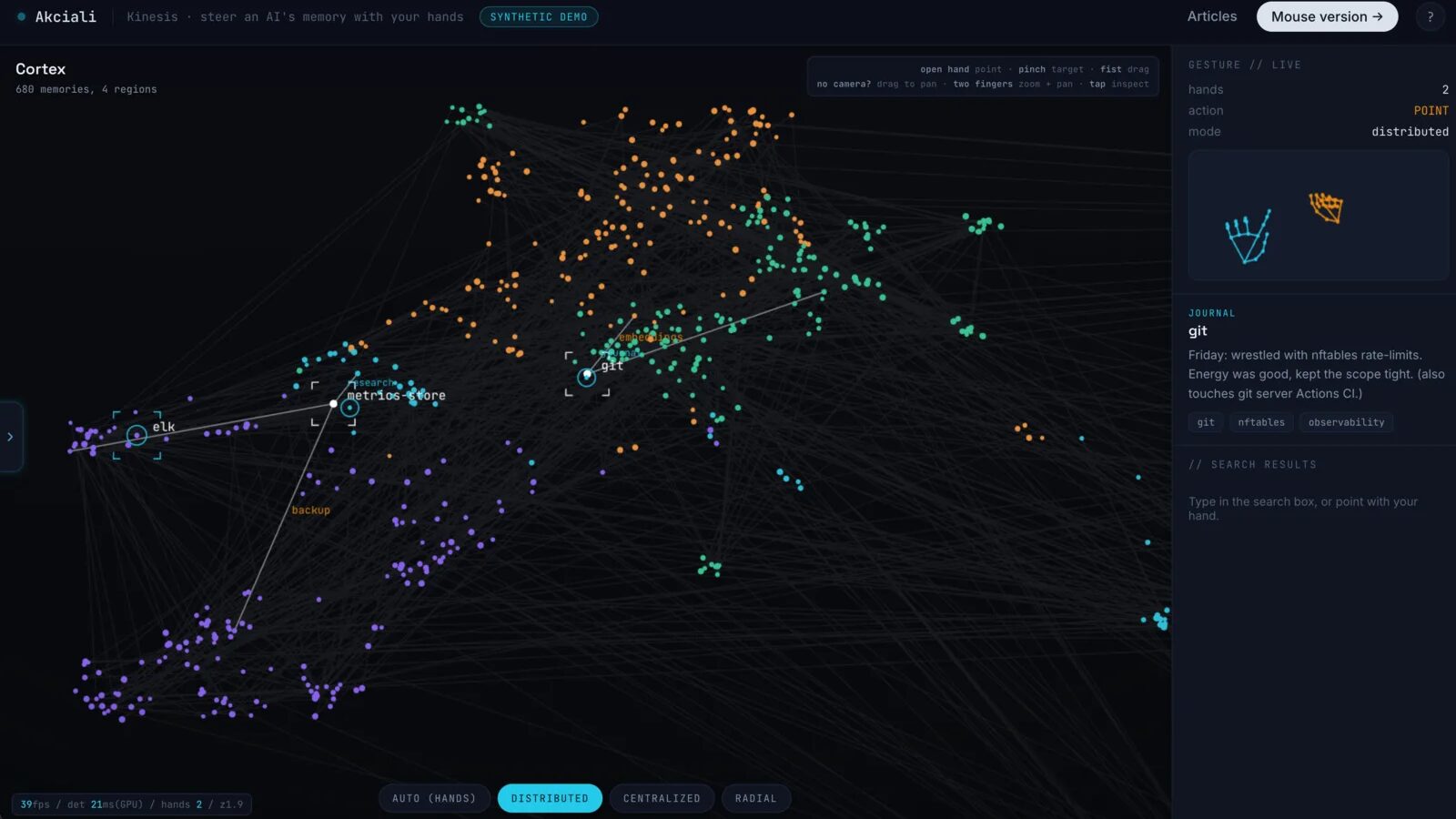 Preview of the Kinesis demo
