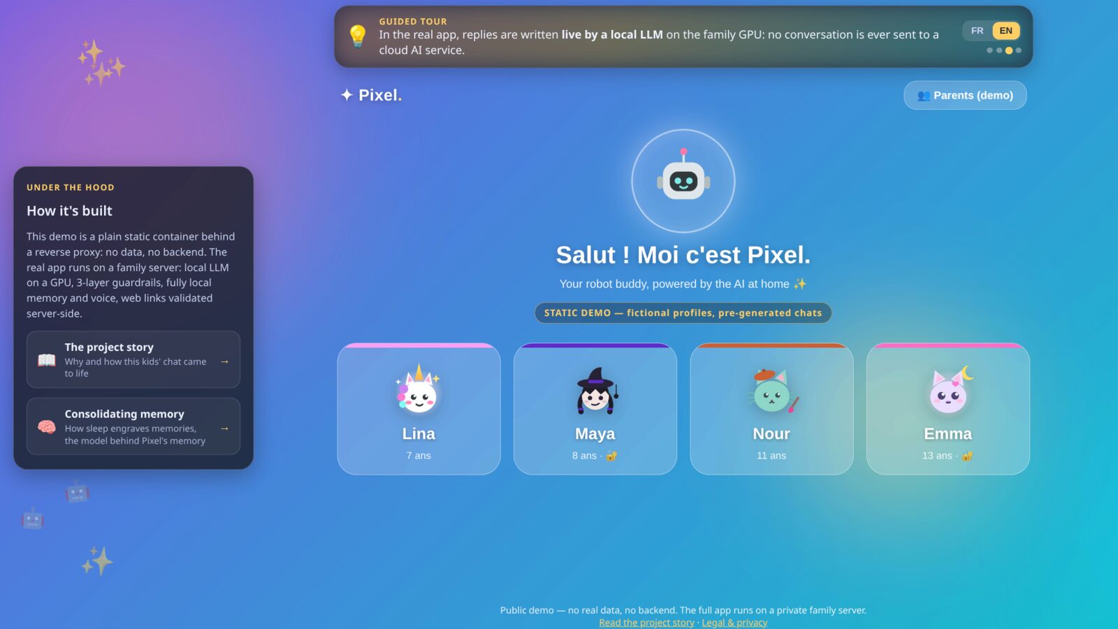 Preview of the Pixel demo